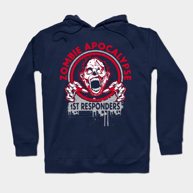 Zombie Apocalypse Response Team Halloween Hoodie by savariya